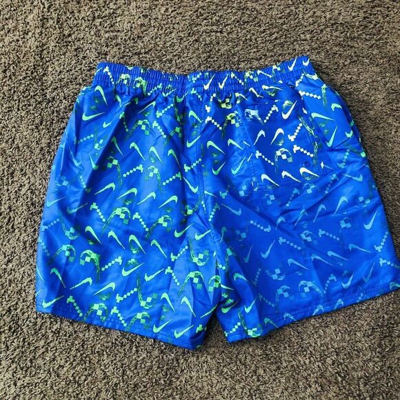 New Nike Digi Swoosh Ombre Lap 7" Swim Blue Trunks Racer Blue Men's Size XL NWOT - Picture 4 of 5